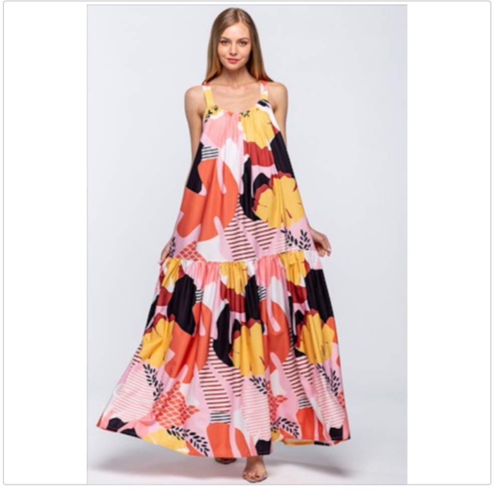 Maxi Dress. Bold - Color Pop.